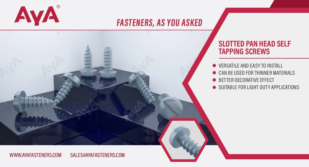 Slotted Pan Head Self Tapping Screws-advantages